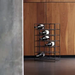 24 wijnrek - zwart