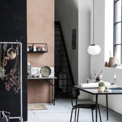 Acorn hanglamp wit glas Ø29cm