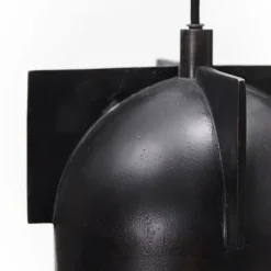 Akola hanglamp LED - bruin messing Ø18cm