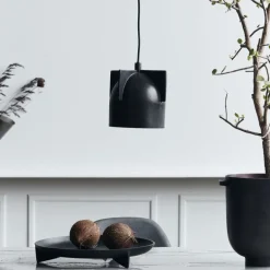 Akola hanglamp LED - bruin messing Ø18cm