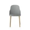 Allez stoel eiken/leer grijs - 304084