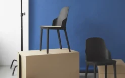 Allez stoel riet zwart - 304045