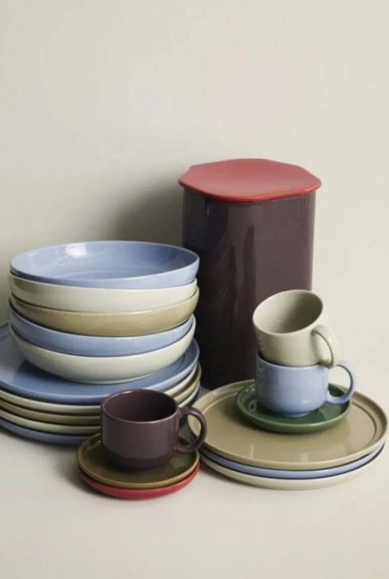 Amare borden lichtblauw set van 6 stuks - 211711