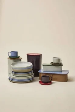 Amare borden lichtblauw set van 6 stuks - 211711