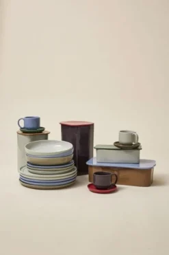 Amare dinerborden bruin set van 6 stuks - 211713