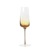 Amber champagne glazen - set van 12 stuks