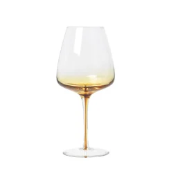 Amber rode wijn glazen set van 12 stuks - 14460633