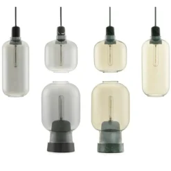 AMP Large hanglamp smoke zwart