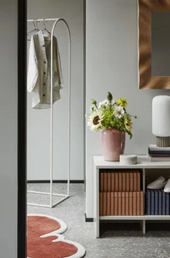 Archie kledingrek met spiegel wit - 32000051