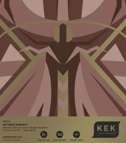 Art deco goud behang animaux grasshopper - taupe