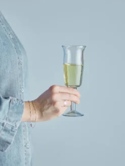 Asha wijnglazen Ø6x17,5cm set van 4 stuks - 82068388