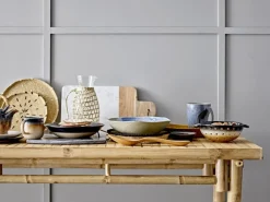 Aura bord blauw - set van 6 stuks Ø28,5 cm