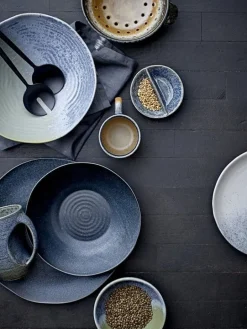 Aura bord blauw - set van 6 stuks Ø28,5 cm