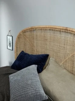 Bali hoofdbord rotan - naturel