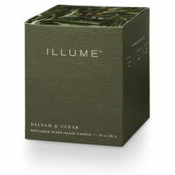 Balsam & cedar box kaars groen - 4537507200