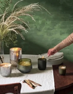 Balsam & cedar crackle kaars groen - 4628407200