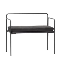 Bank inclusief kussen - zwart