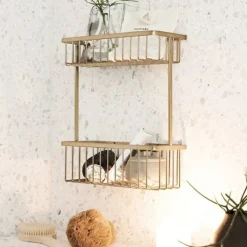 Bath Double rek messing