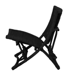 Baz lounge stoel rotan - zwart