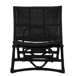 Baz lounge stoel rotan - zwart