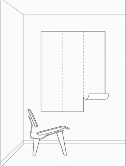 Behangpaneel Engraved Flowers