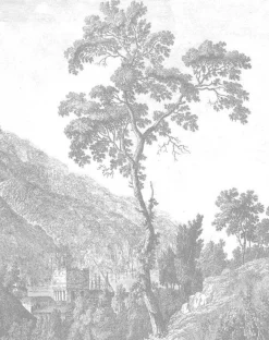 Behangpaneel Engraved Tree