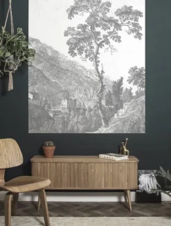 Behangpaneel Engraved Tree