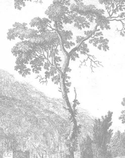Behangpaneel Engraved Tree