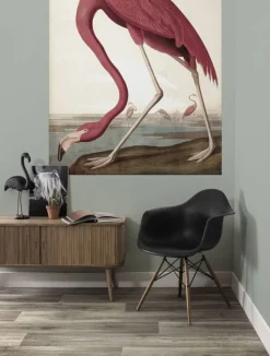 Behangpaneel Flamingo
