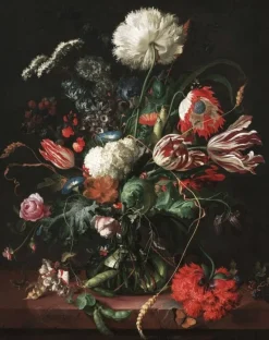 Behangpaneel Golden Age Flowers