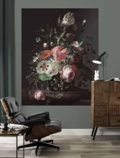 Behangpaneel Golden Age Flowers