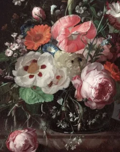 Behangpaneel Golden Age Flowers