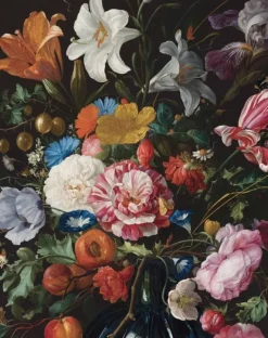 Behangpaneel Golden Age Flowers
