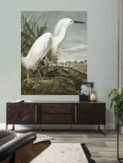 Behangpaneel Snowy Heron