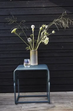 Bijzettafel groen metaal