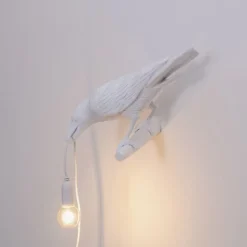 Bird lamp looking left wit outdoor - 14724