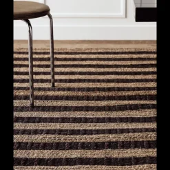 Block vloerkleed 230x160cm bruin/naturel - 900000164