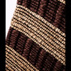 Block vloerkleed 300x200cm bruin/naturel - 900000178