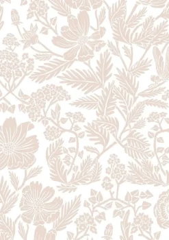 Bloemen behang nude 100x280cm - FR-007