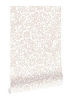 Bloemen behang nude 100x280cm - FR-007