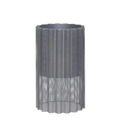 Bloempot metaal - grijs