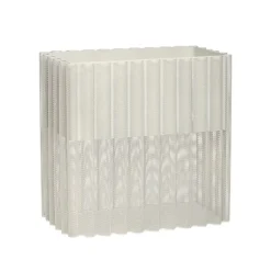 Bloempot metaal - lichtgrijs