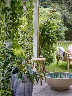 Bloempot set grijs - metaal