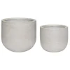 Bloempot set naturel fiberstone