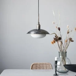 Boston hanglamp - antiek bruin Ø32cm