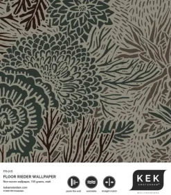 Botanisch patroon behang 100x280cm FR-015