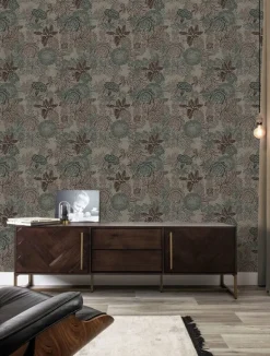 Botanisch patroon behang 100x280cm FR-015