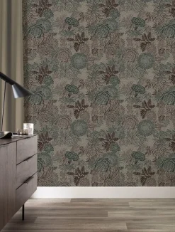 Botanisch patroon behang 100x280cm FR-015