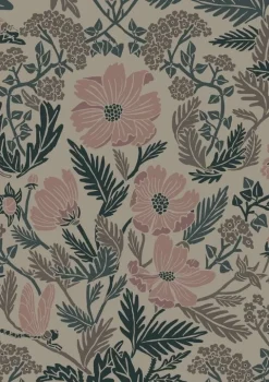 Botanisch patroon behang 100x280cm FR-009