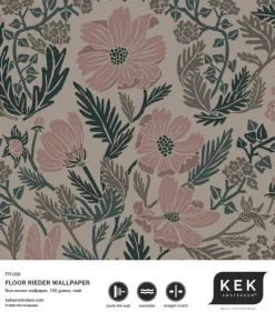 Botanisch patroon behang 100x280cm FR-009